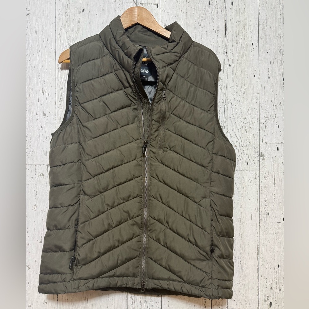 Pulse Olive Quilted Jacket